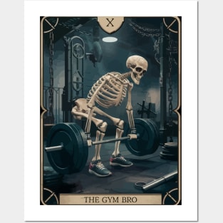 Funny Tarot Card Design : The Gym Bro Posters and Art